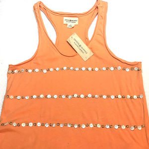 Ralph Lauren Denim & Supply Beaded Orange Tank Top
